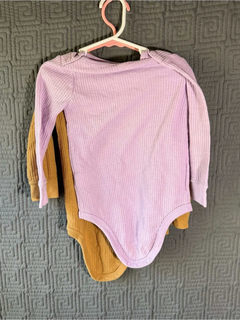 Lot Of 3 Garanimals Bodysuit Baby Girl 18 Months Longsleeve Multicolor